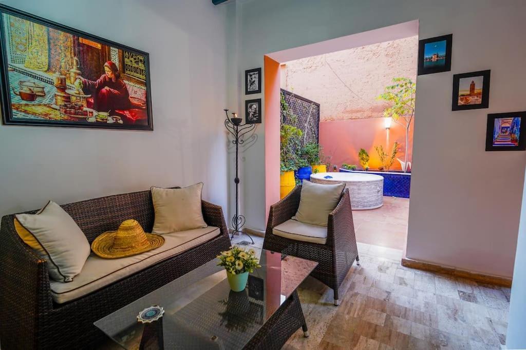 Darsublime Au Coeur De Marrakech Jacuzzi Prive Appartement Marrakesh Buitenkant foto